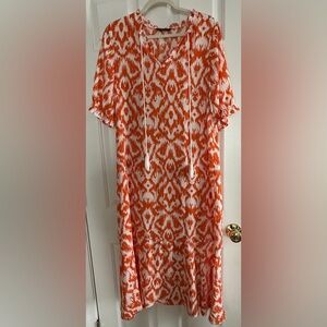 Spring Orange/White Dress